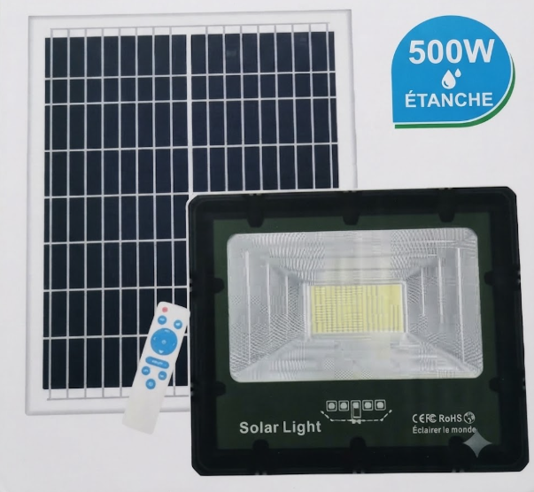 Projecteur solaire LED 500W