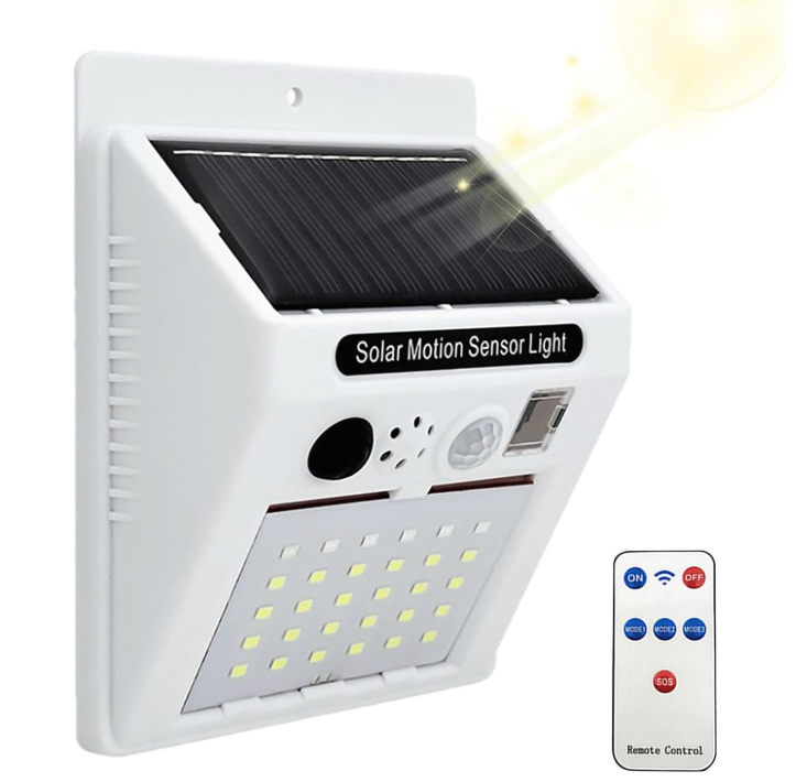 Alarme solaire à LED avec détecteur de mouvement