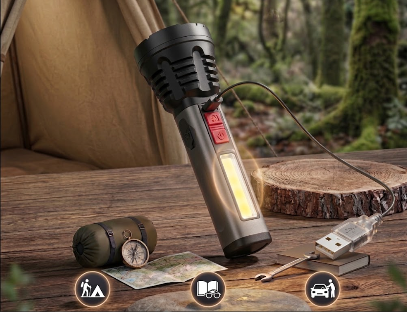 Lampe torche multifonction