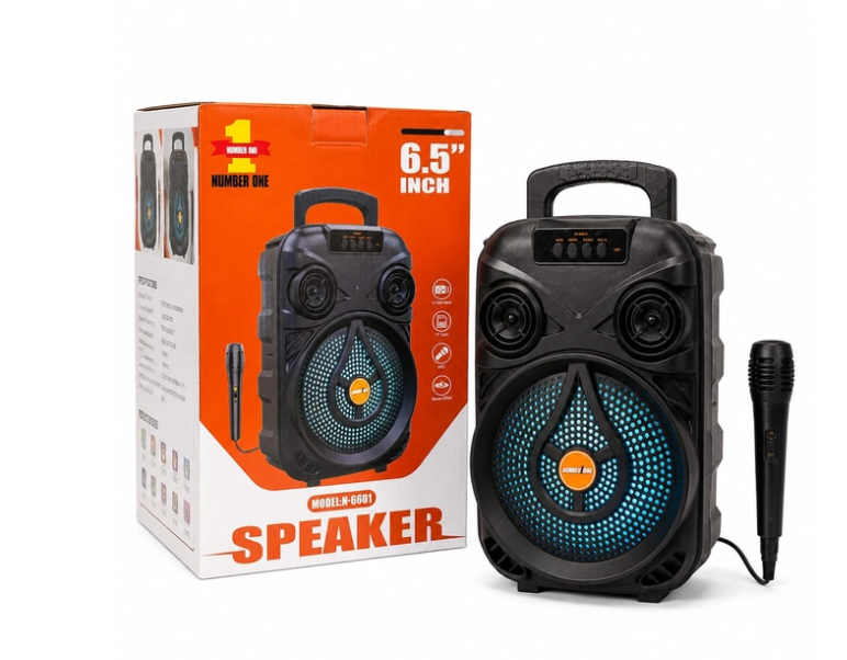 Enceinte Bluetooth portable avec microphone filaire