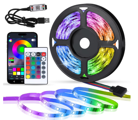Ruban LED 5M RGB USB  avec télécommande