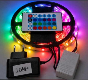 Ruban LED 10M RGB avec télécommande